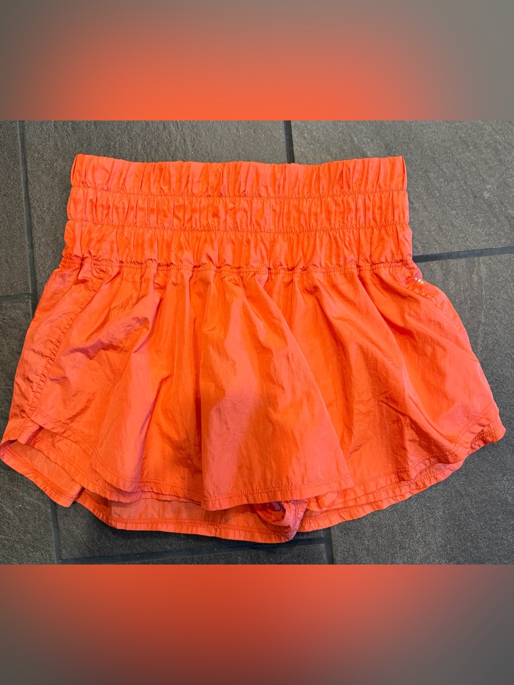 Free People Movement Coral Orange Shorts